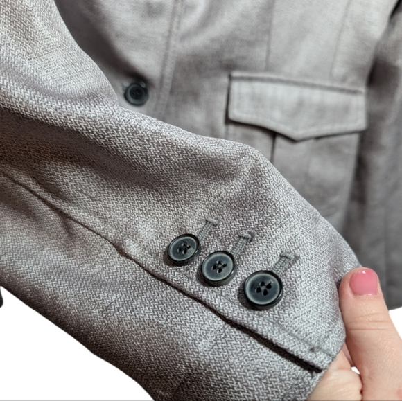 The Limited Women's Metallic Silver Blazer L ✨💼 - Picture 7 of 12